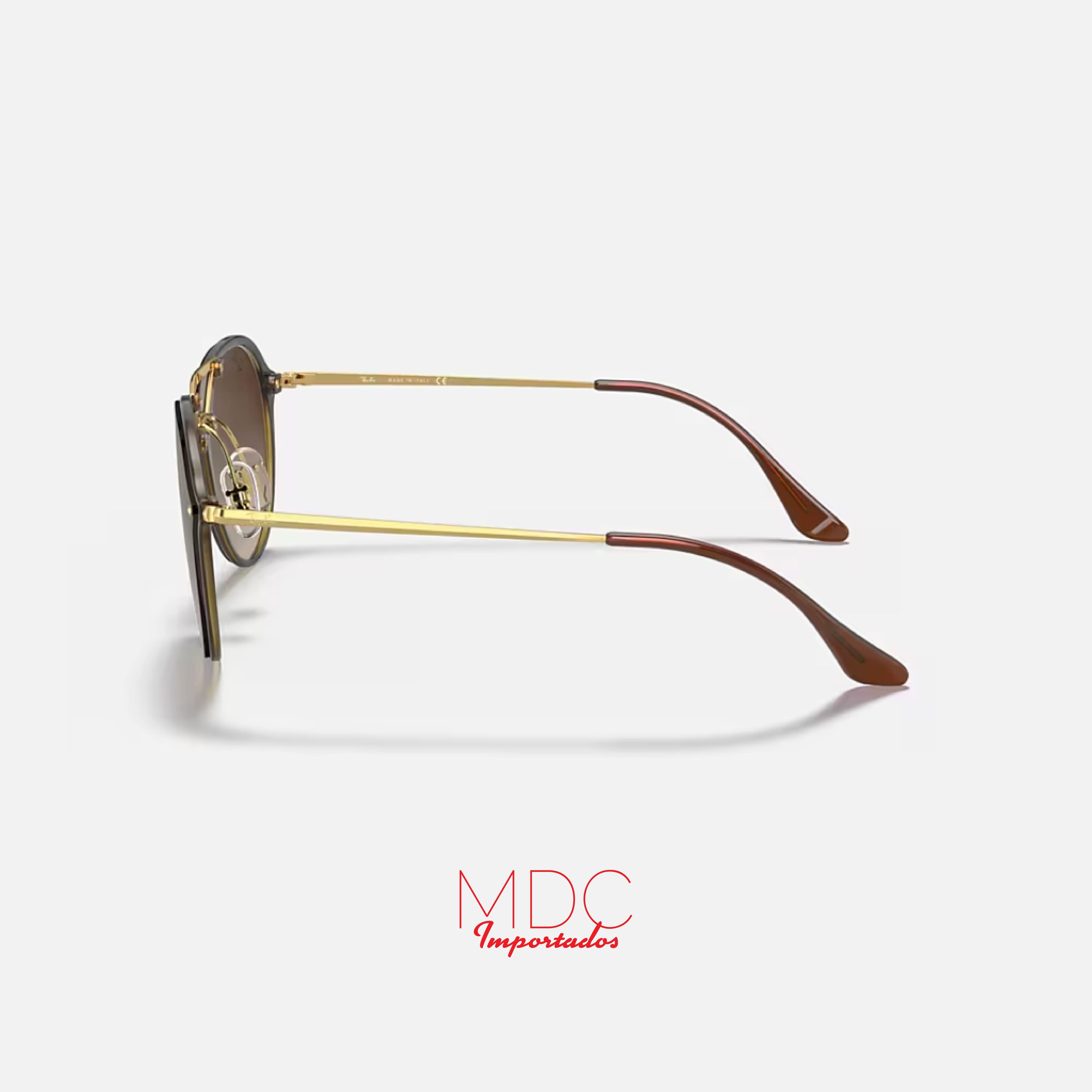 Round Blaze Dorado Marrón Degrade RB3574
