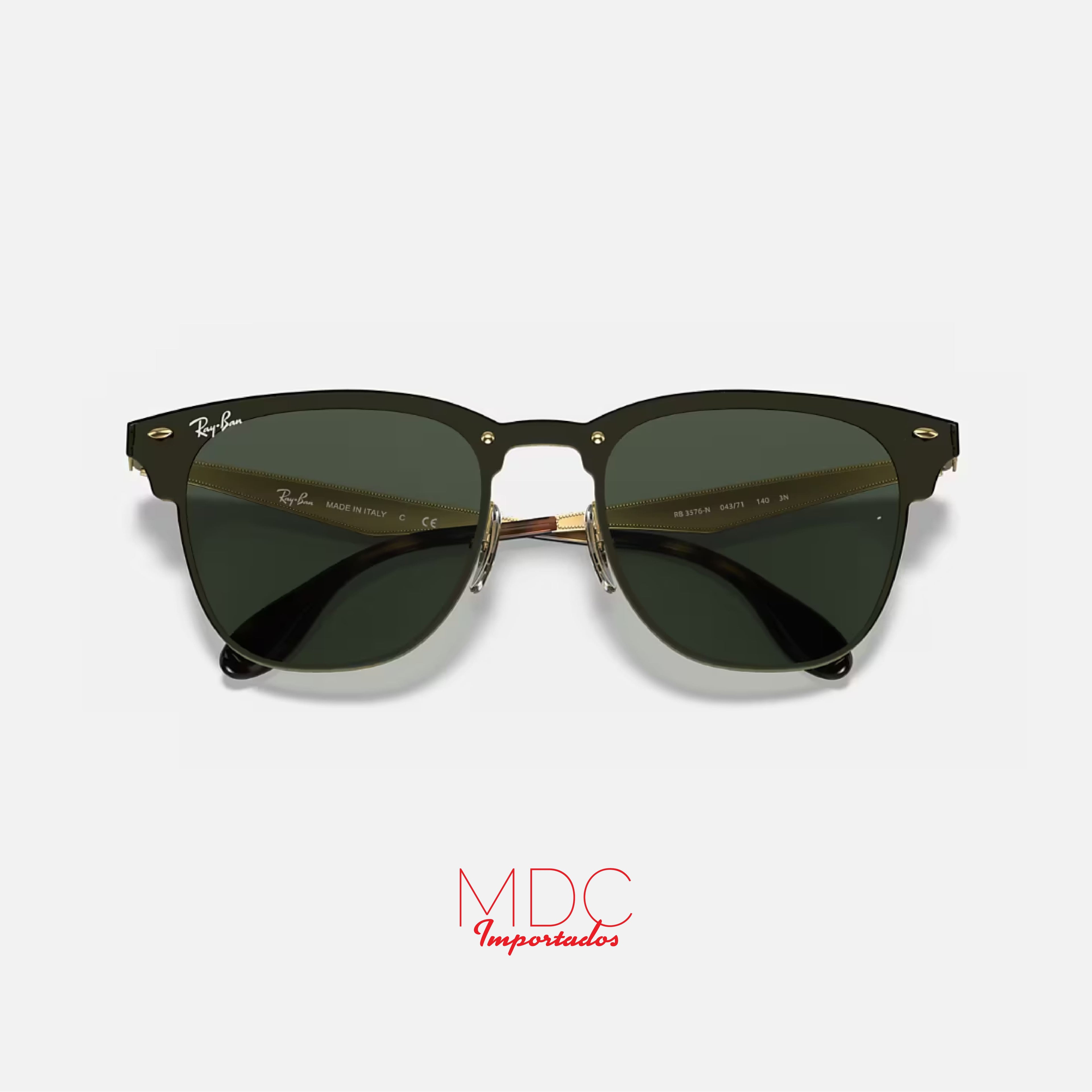 Clubmaster Blaze Dorado Verde RB3576