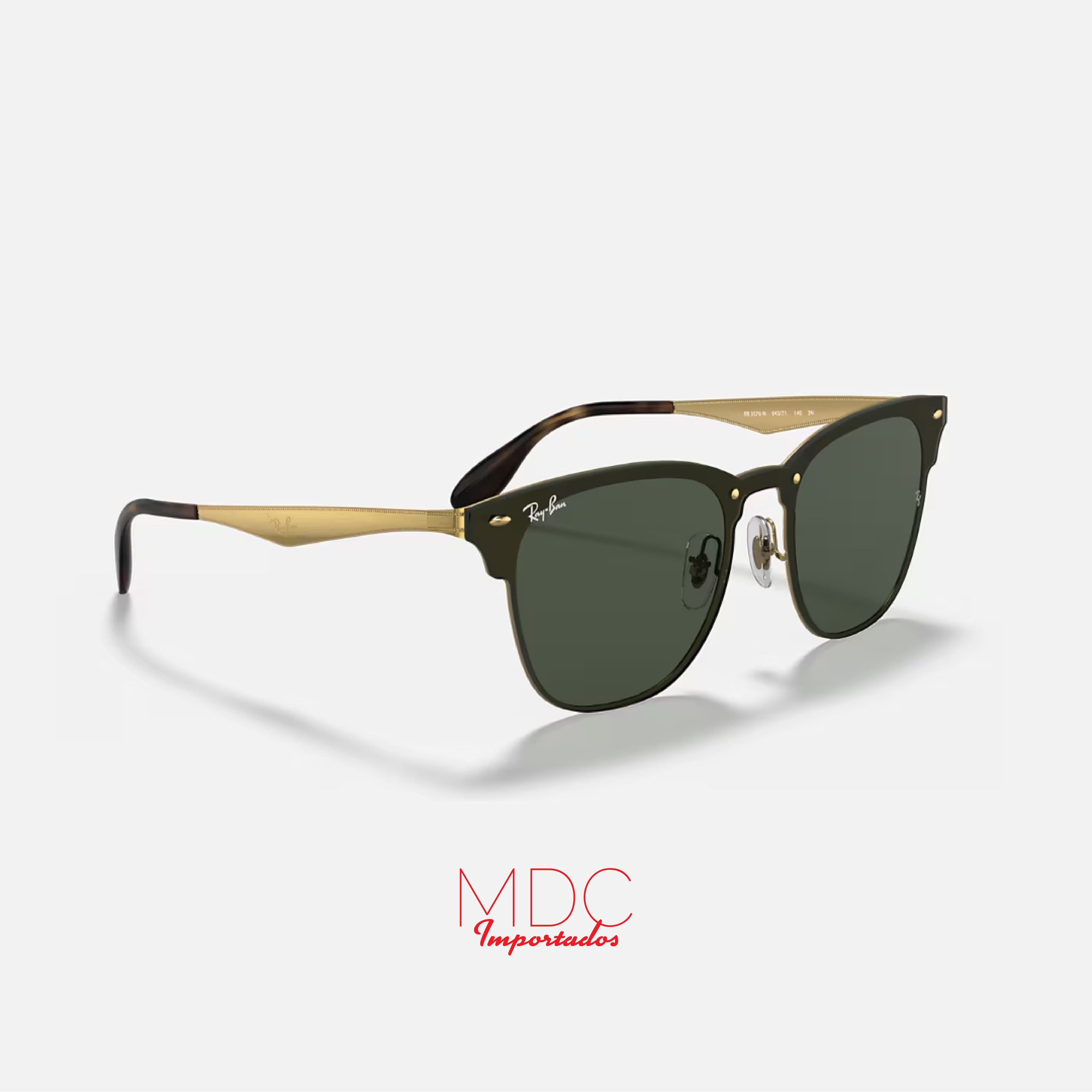 Clubmaster Blaze Dorado Verde RB3576