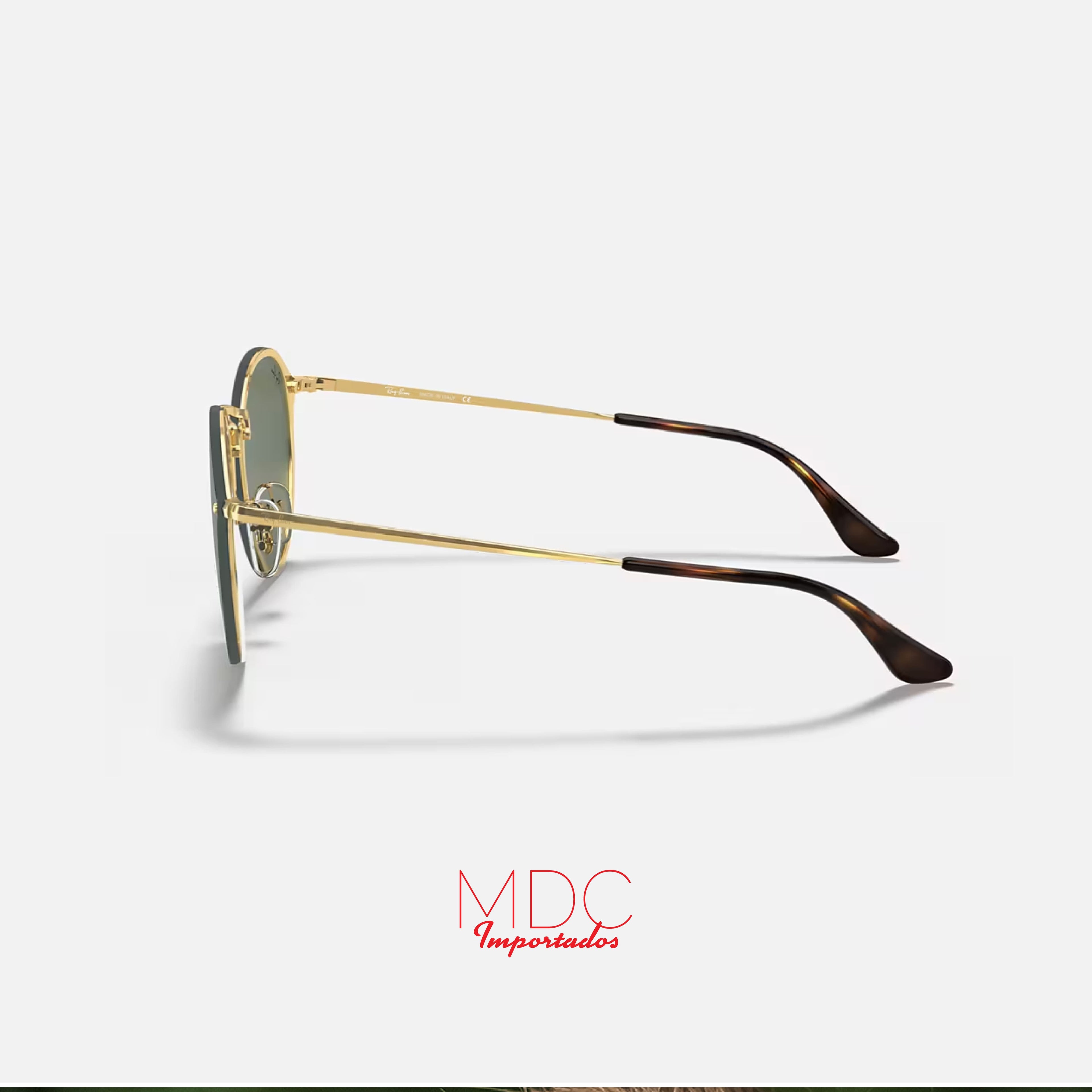 Round Blaze Dorado Verde RB3574