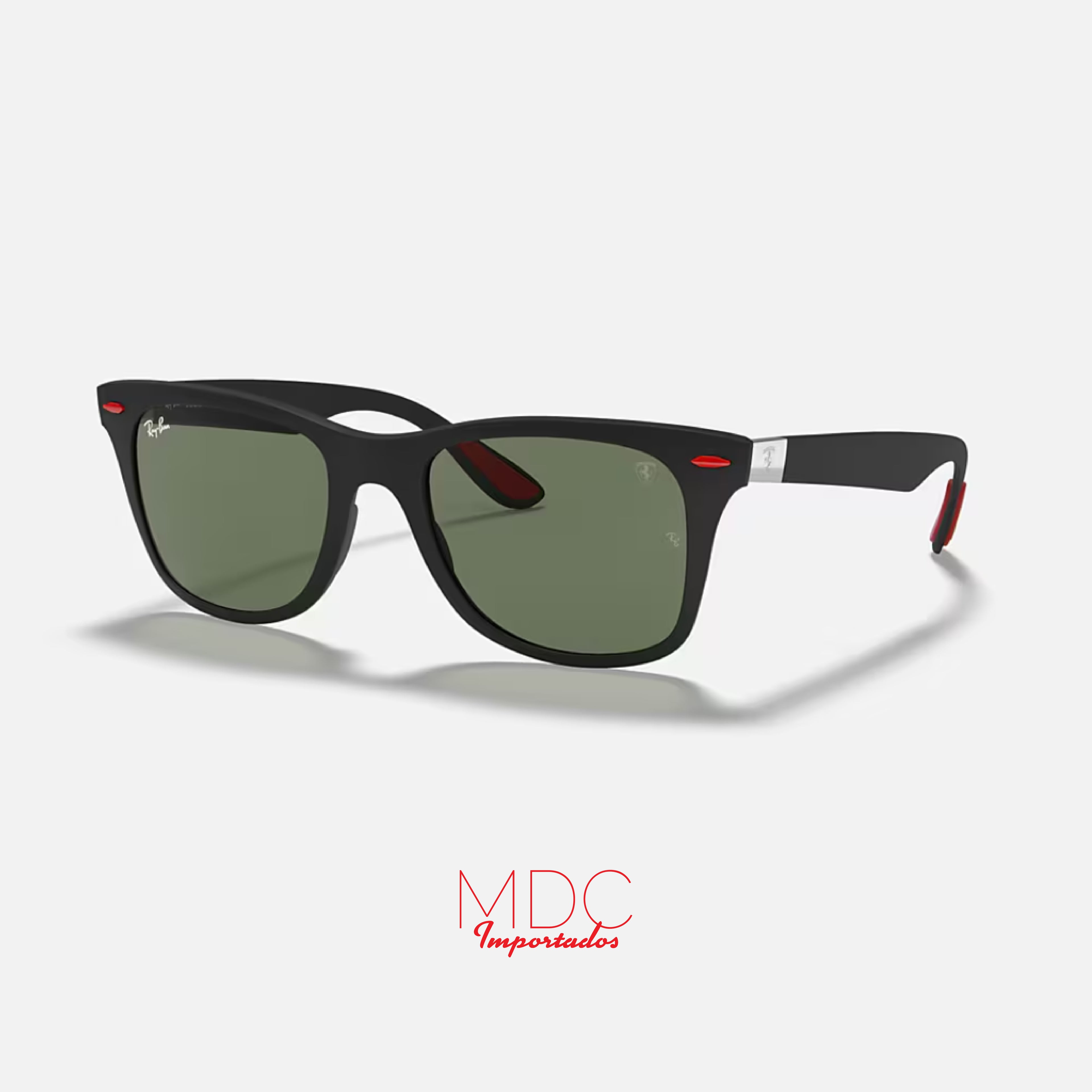 Ferrari Wayfarer Matte Negro Polarizado RB4195M