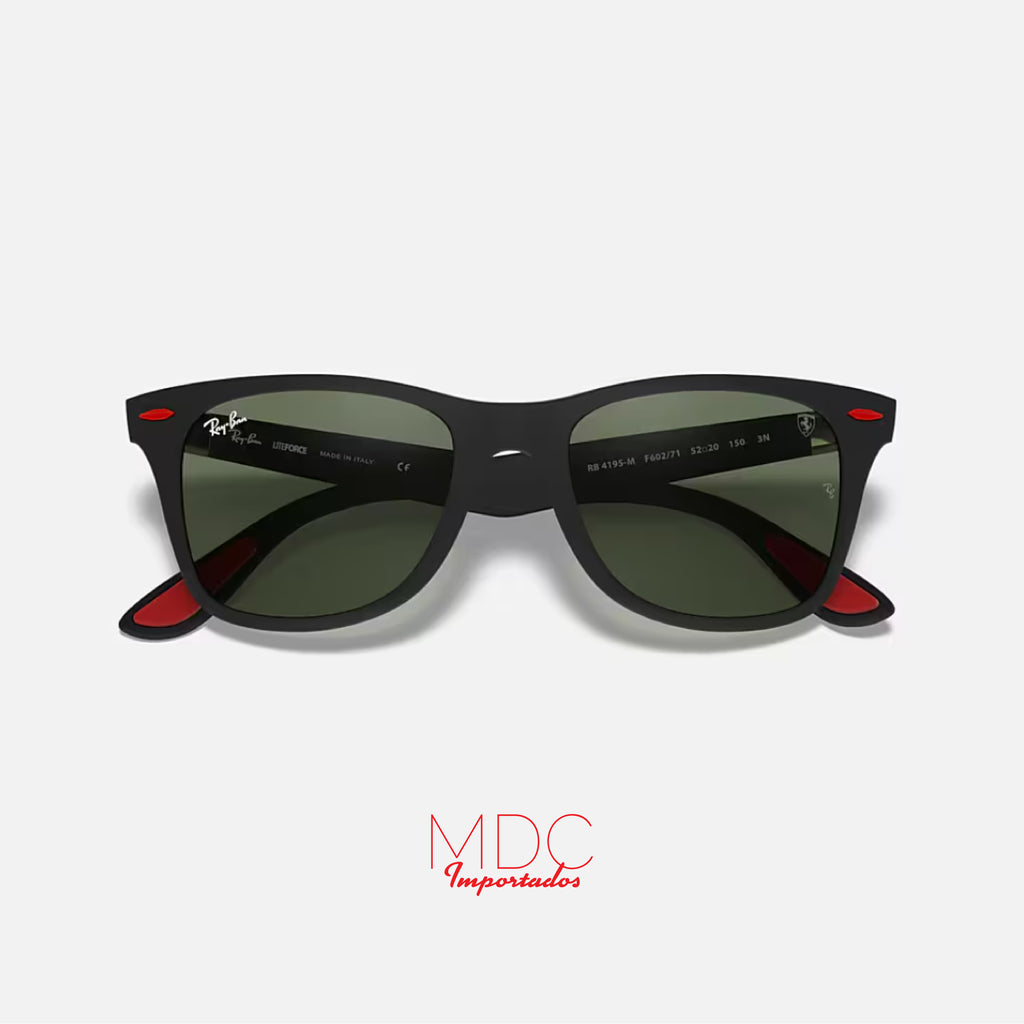 Ferrari Wayfarer Matte Negro Polarizado RB4195M