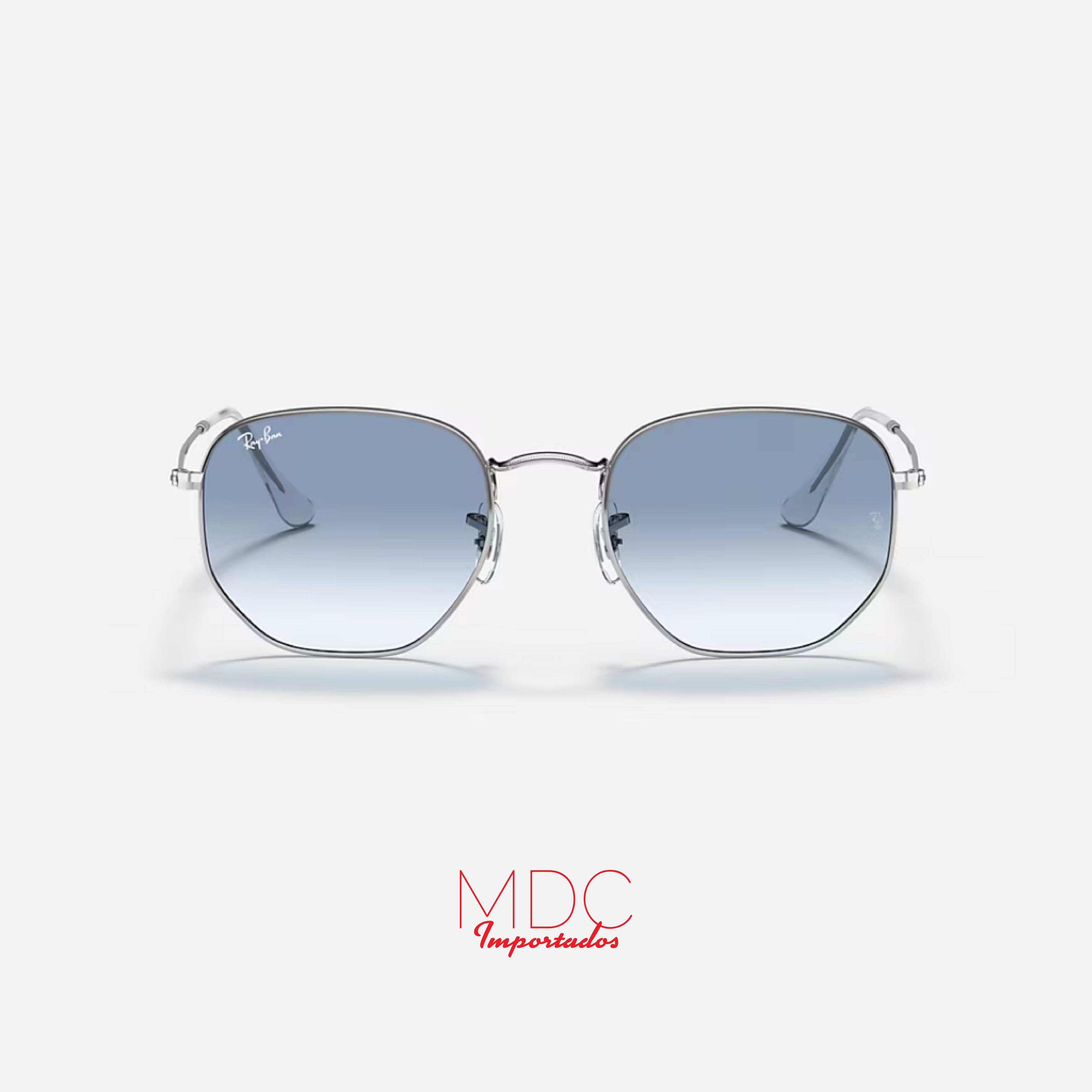 Hexagonal Plateado Gris Degrade RB3548