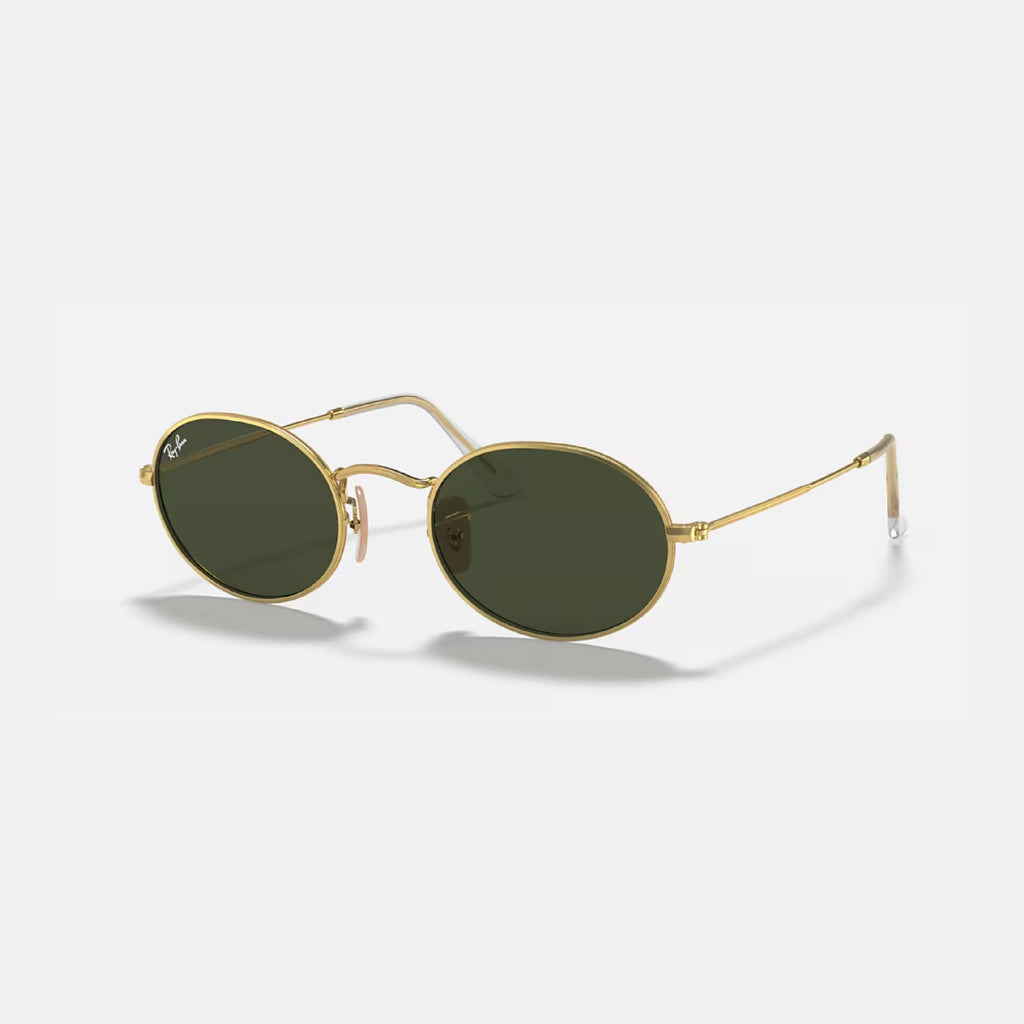 Oval Metal Dorado Verde RB3547
