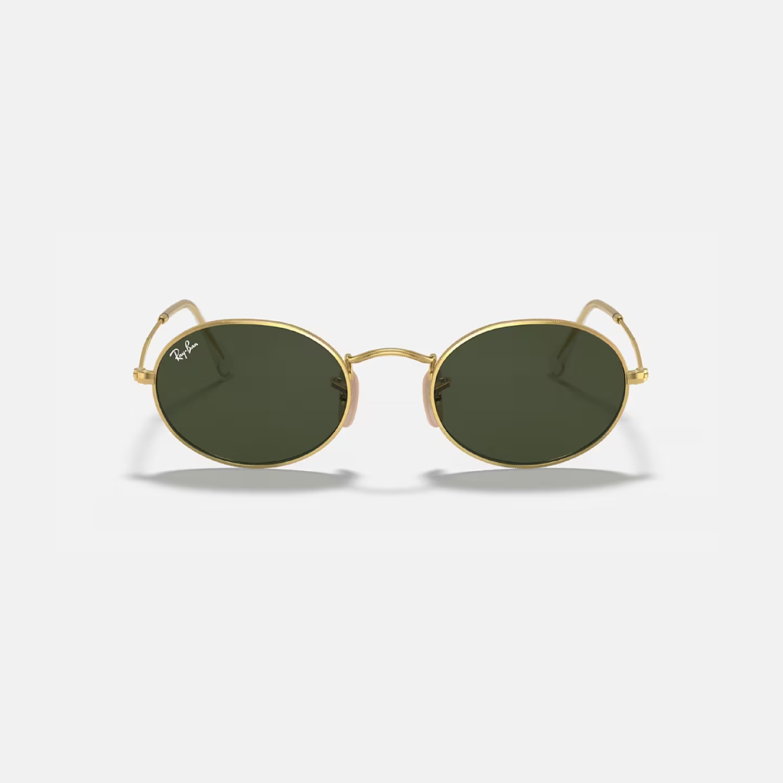 Oval Metal Dorado Verde RB3547