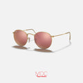 Round Metal Dorado Rosa Espejado RB3447