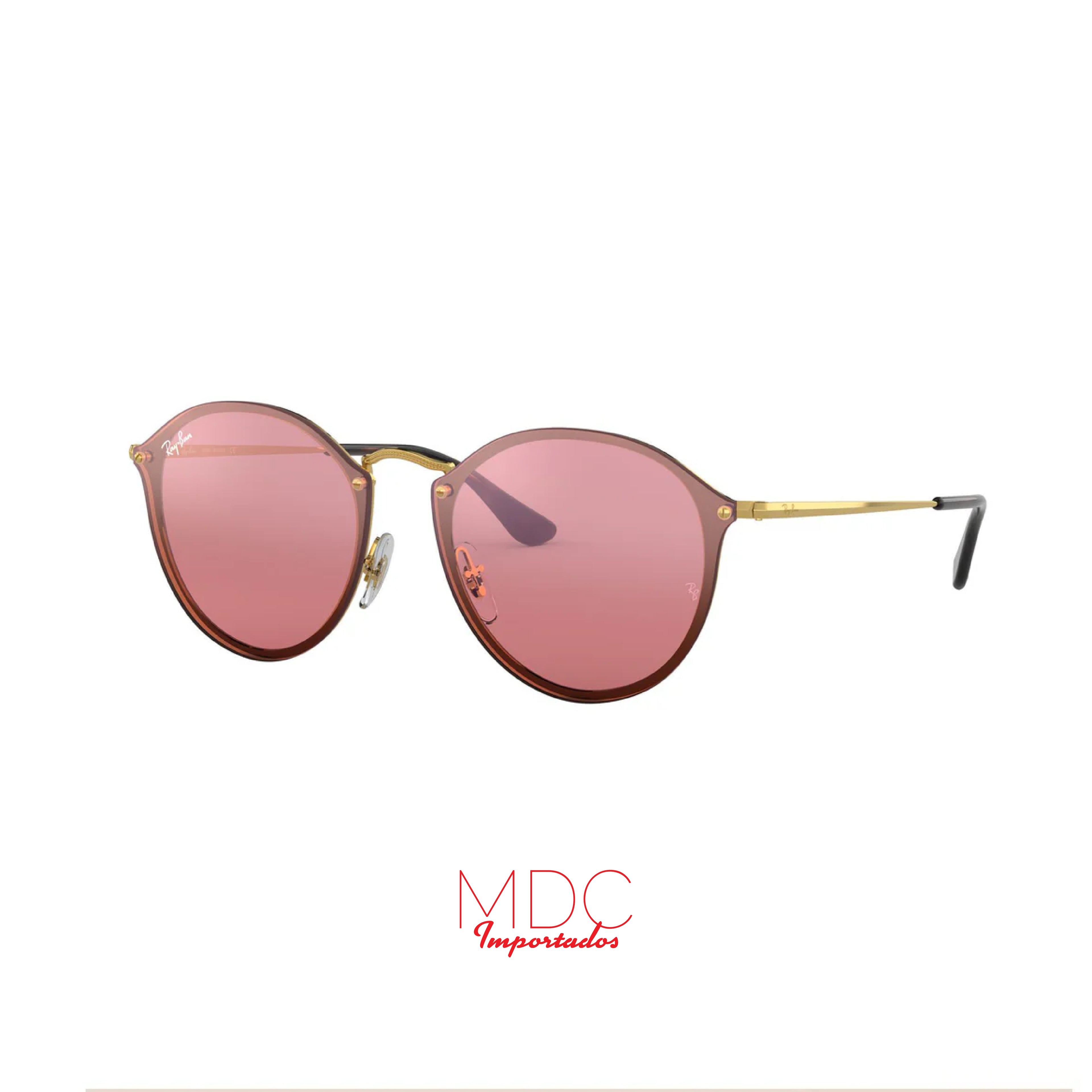 Round Blaze Dorado Rosa Espejado RB3574