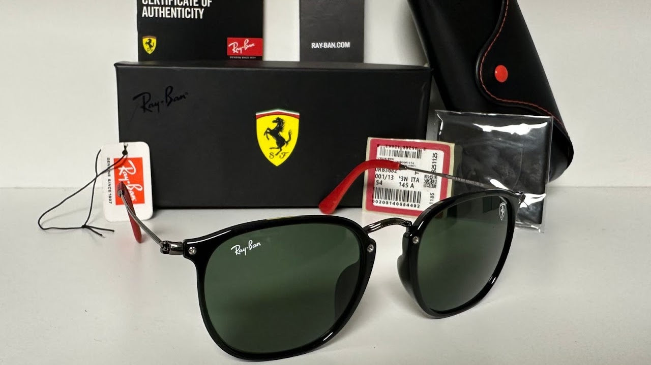 Round Fleck Ferrari Negro Verde RB2448 601