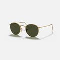 Round Metal Dorado Verde RB3447