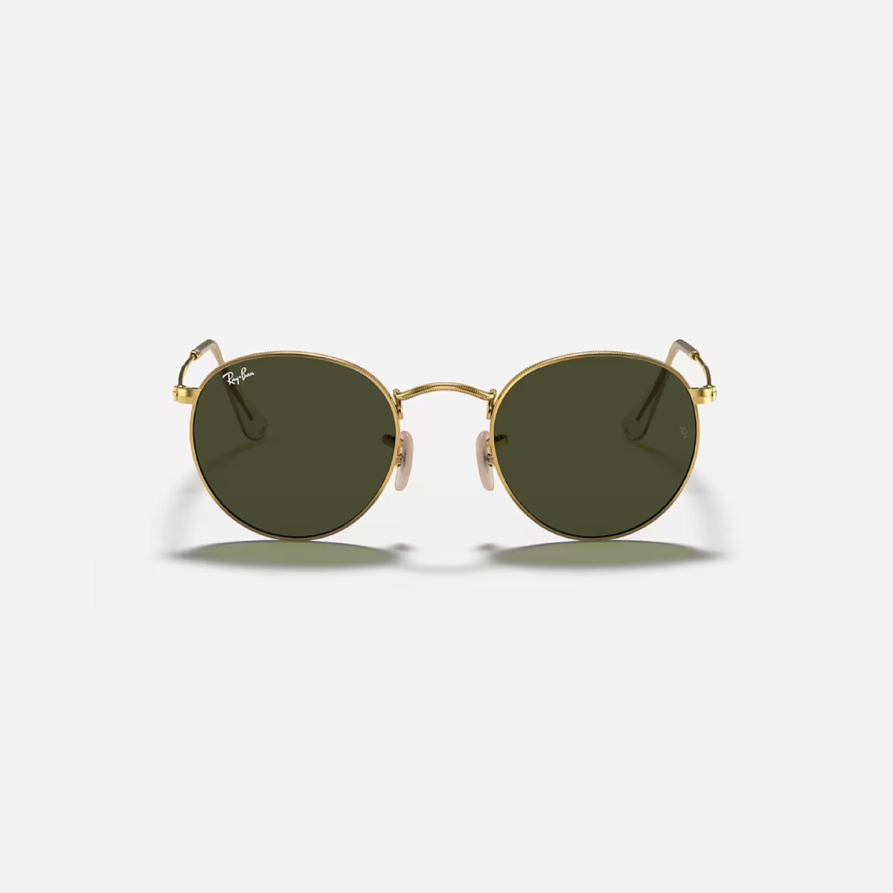 Round Metal Dorado Verde RB3447