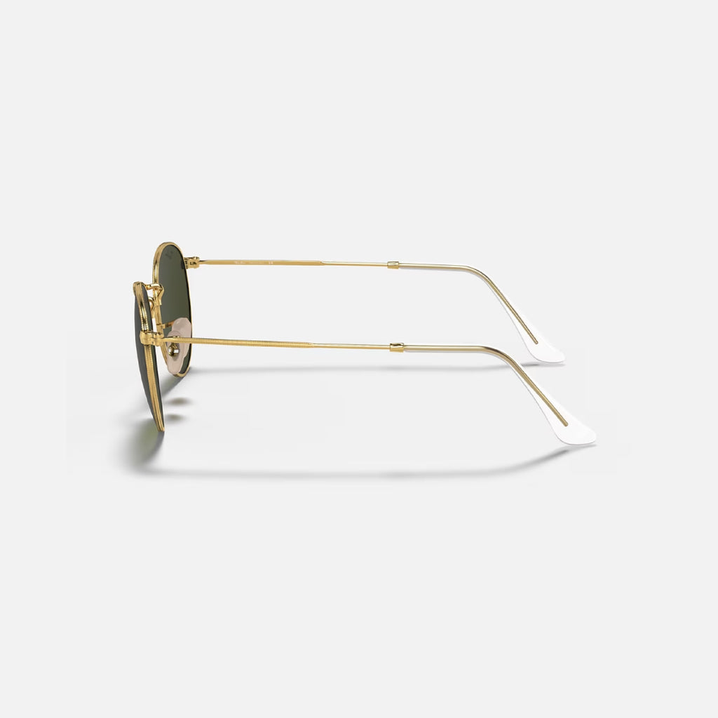 Round Metal Dorado Verde RB3447
