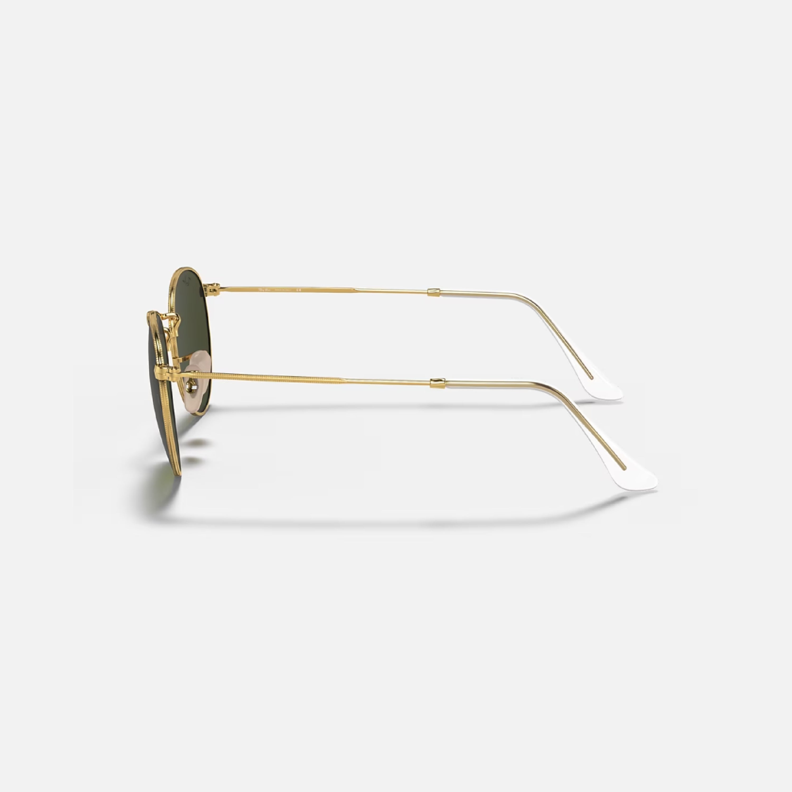Round Metal Dorado Verde RB3447