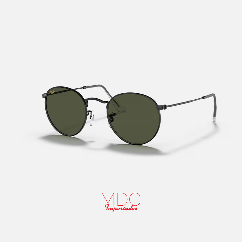 Round Metal Negro Verde RB3447