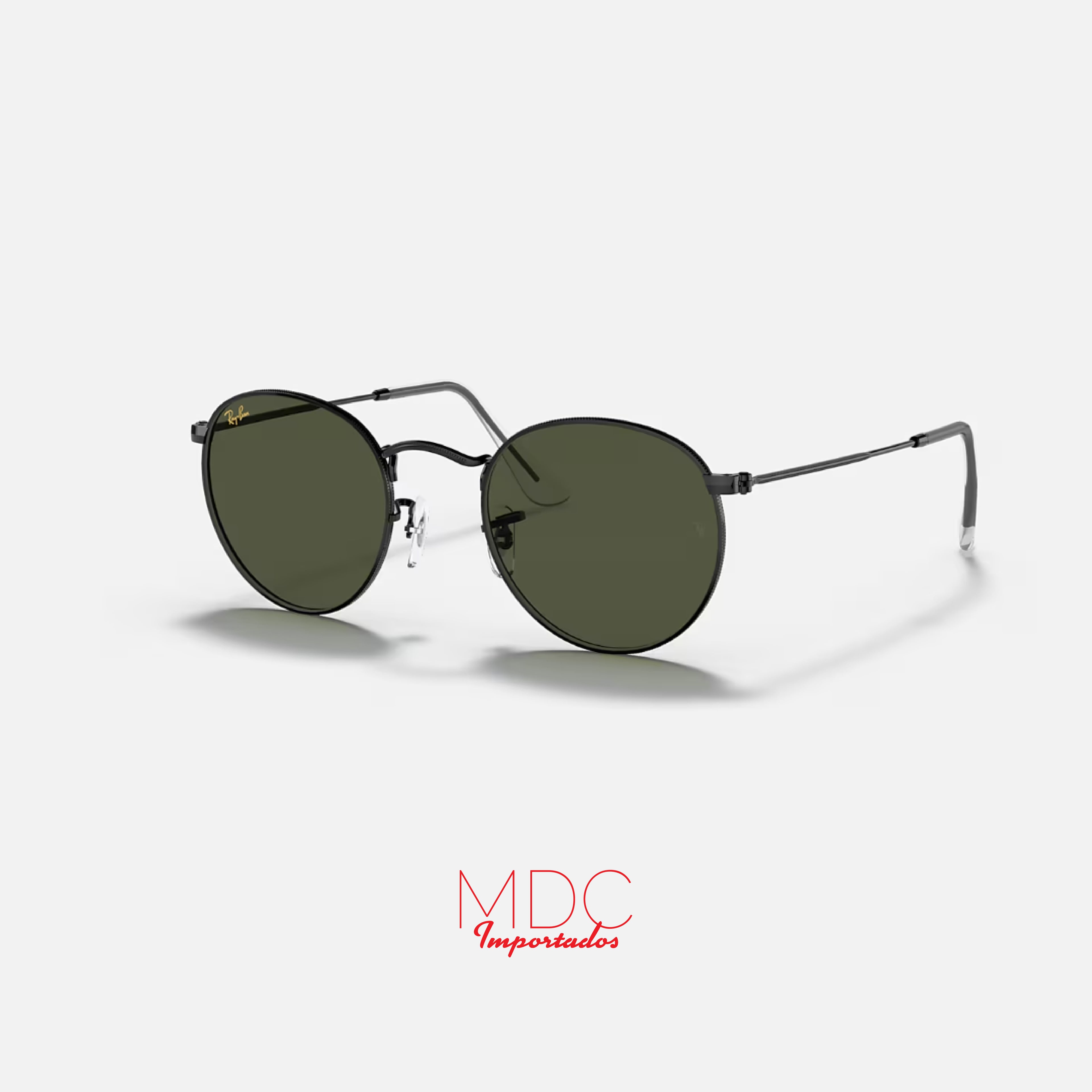 Round Metal Negro Verde RB3447