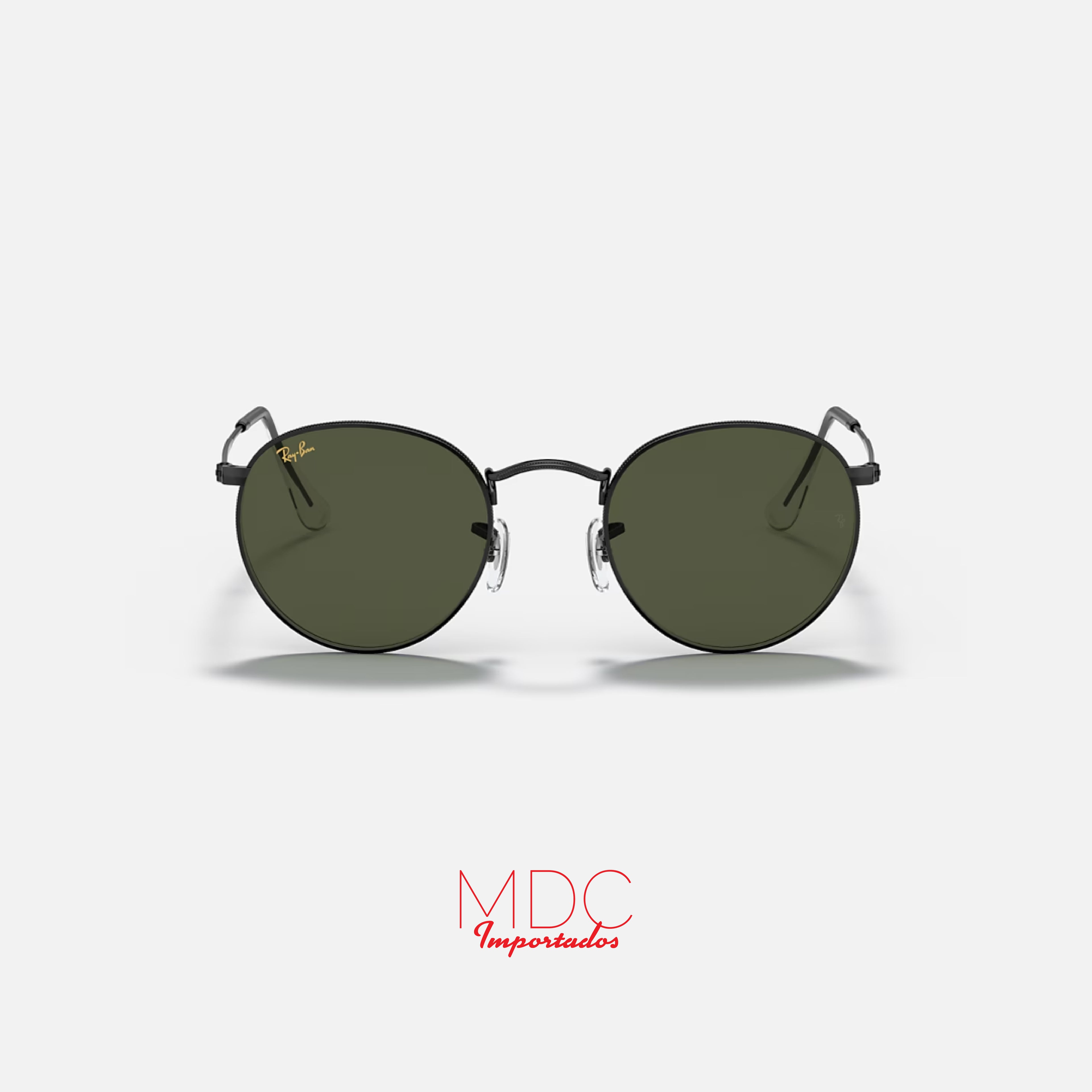 Round Metal Negro Verde RB3447