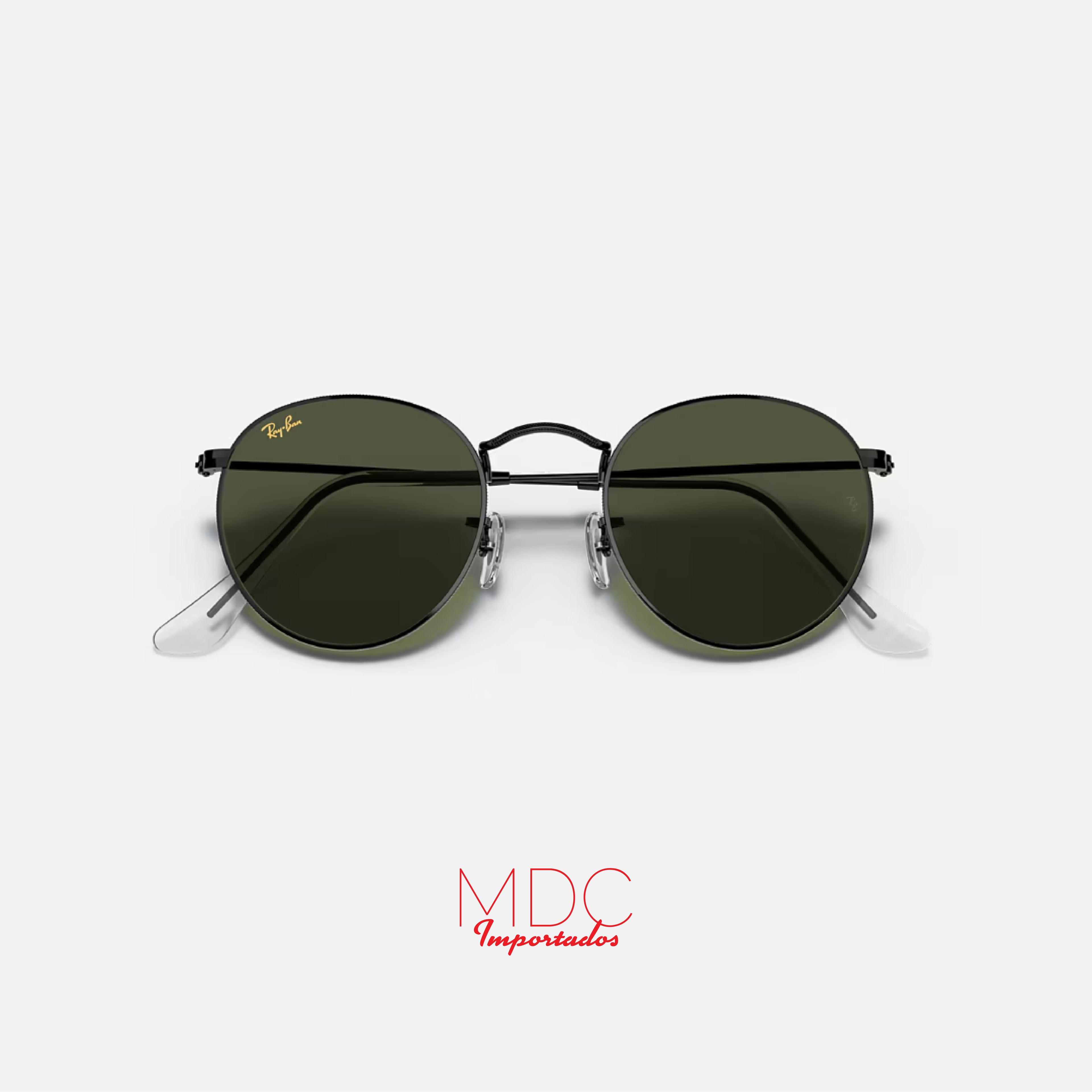 Round Metal Negro Verde RB3447