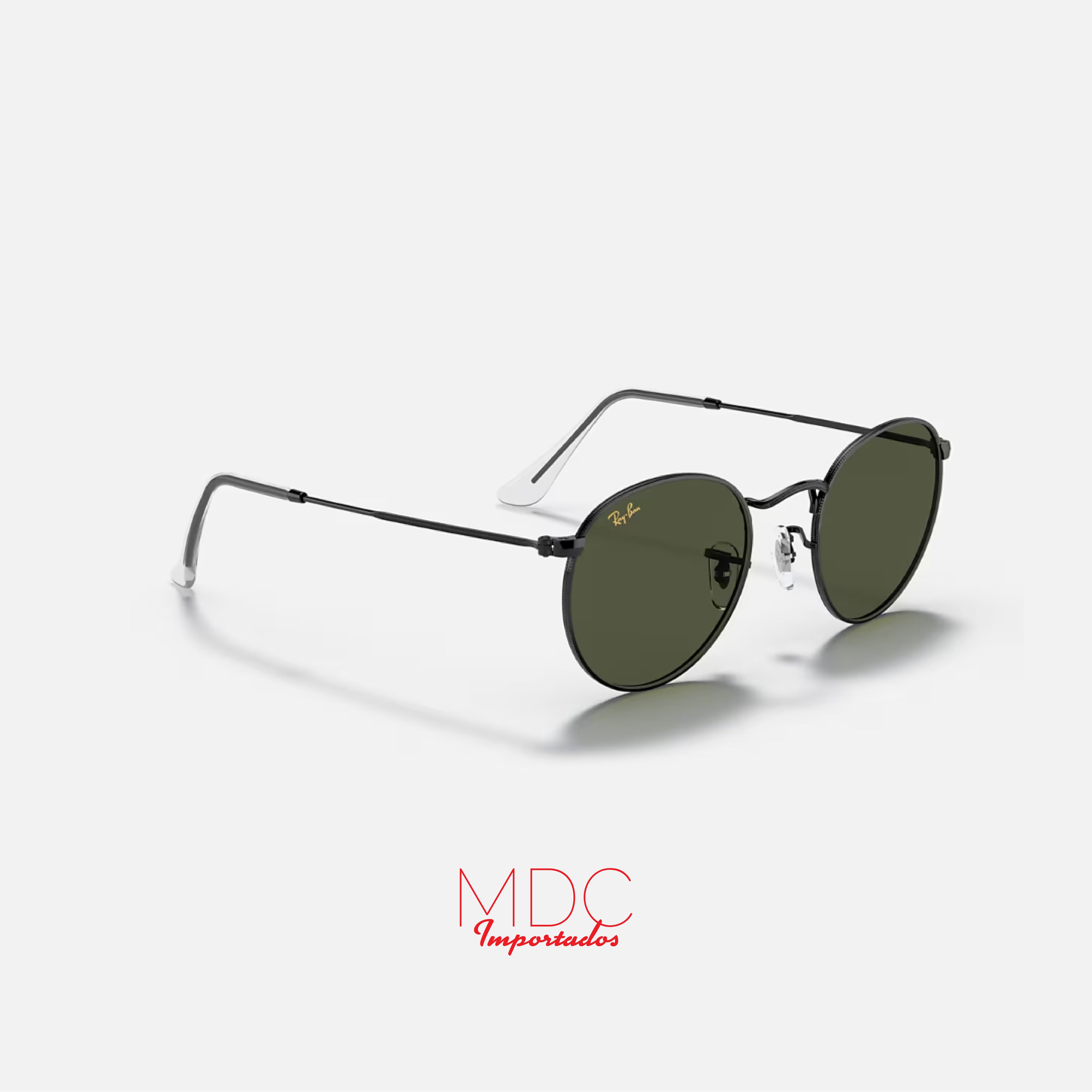 Round Metal Negro Verde RB3447