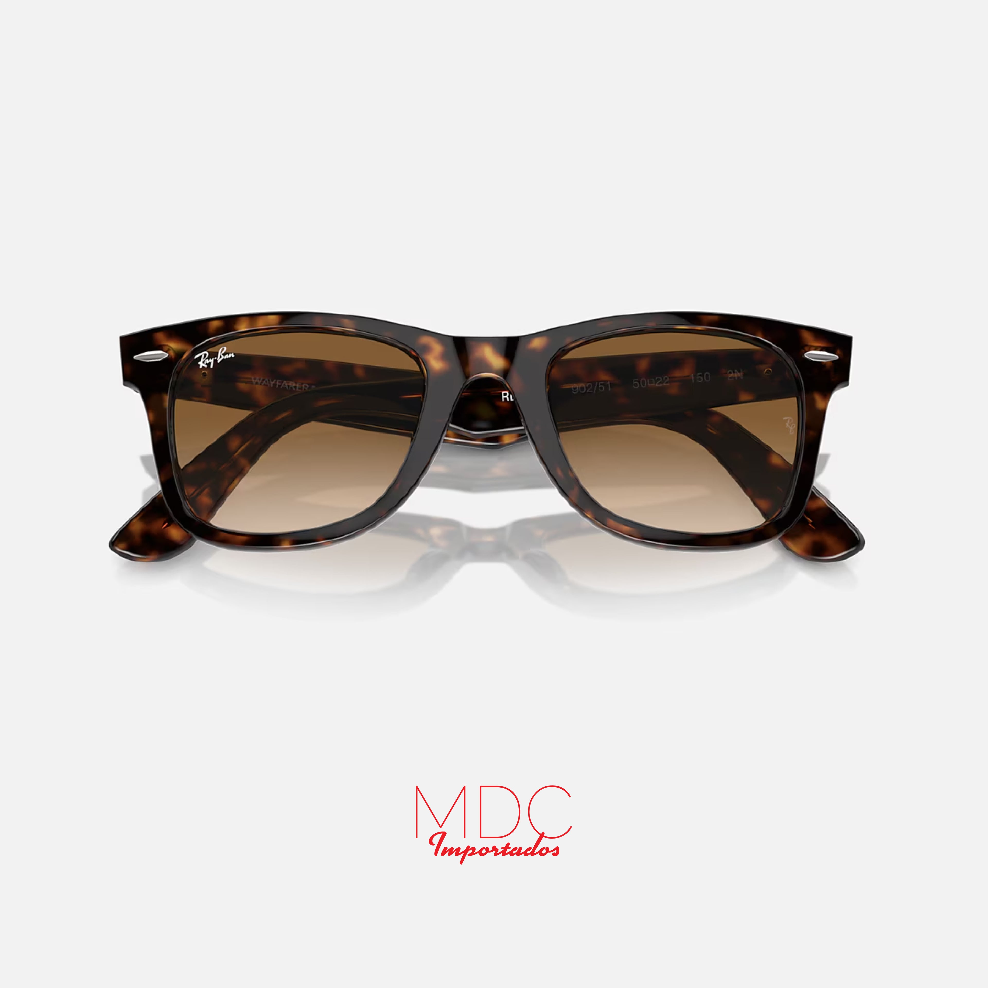 Wayfarer Carey Marrón Degrade RB2140 902/51