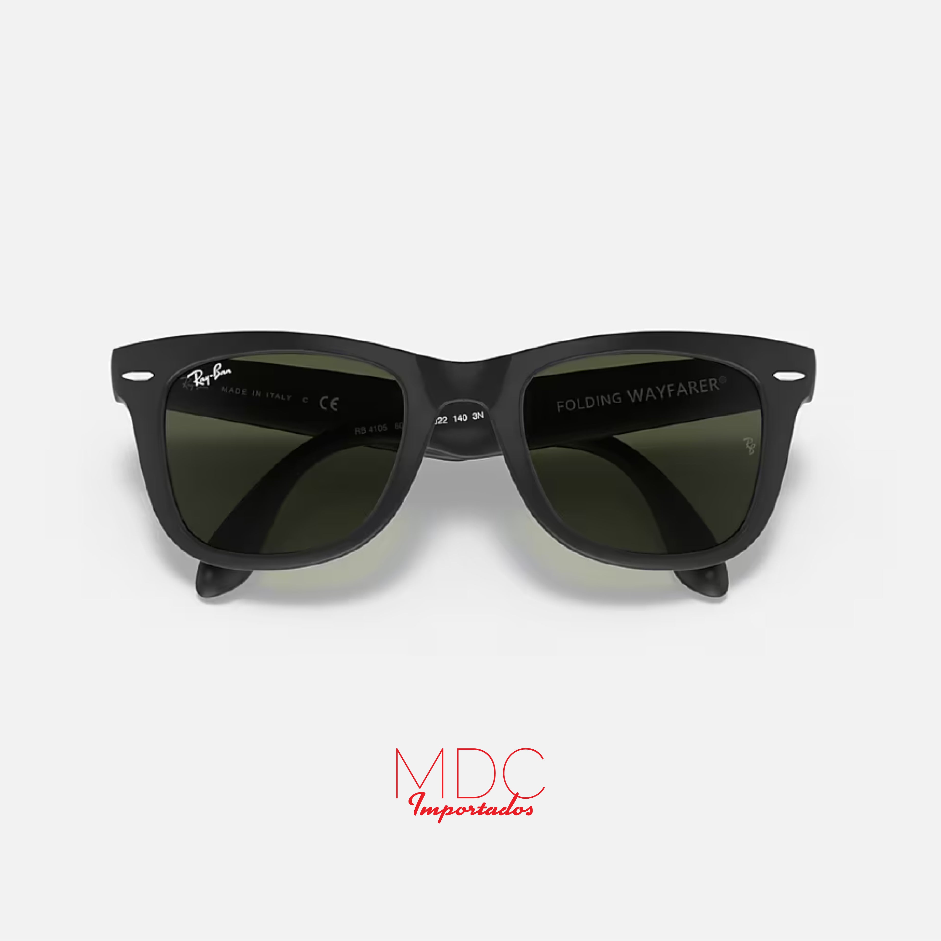 Wayfarer Folding Negro Verde RB4105