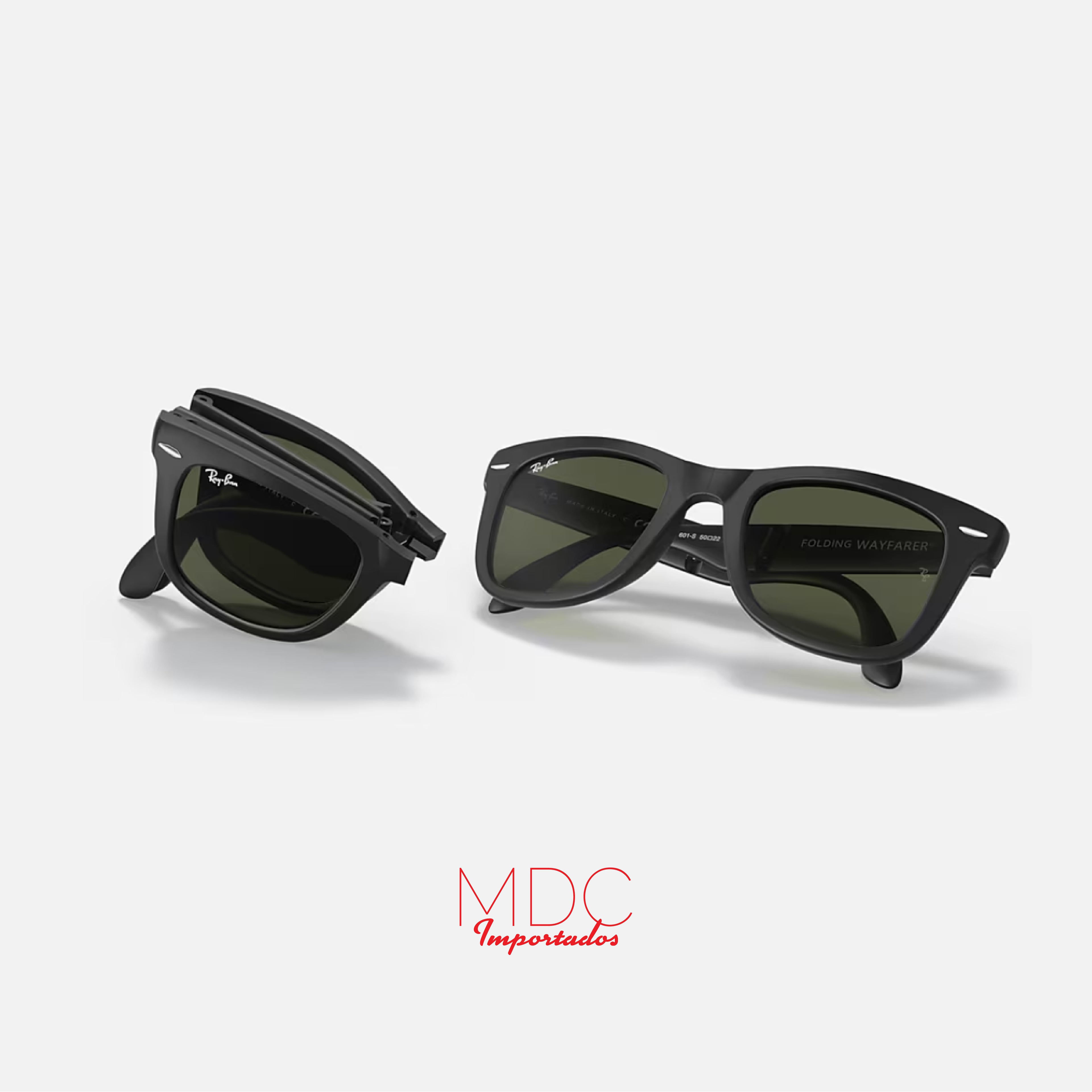 Wayfarer Folding Negro Verde RB4105