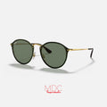Round Blaze Dorado Verde RB3574