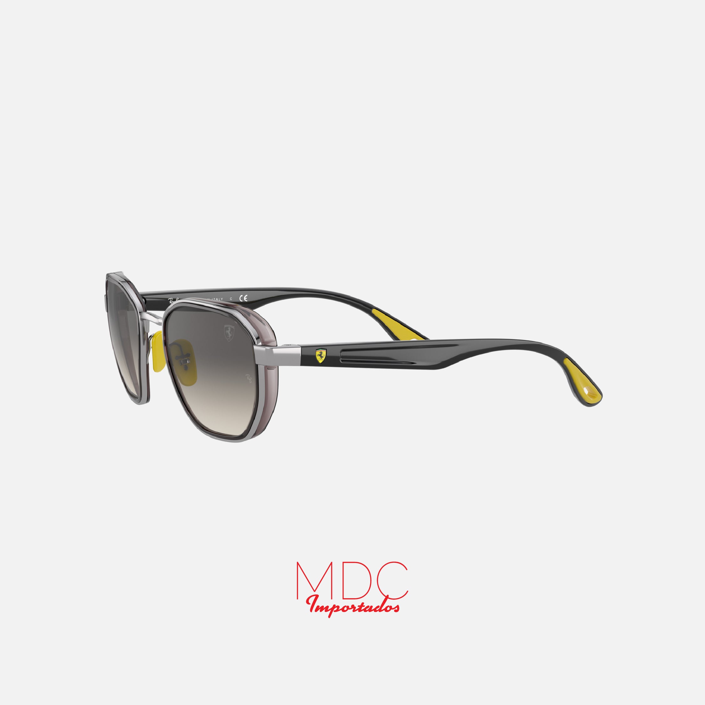 Ferrari Colecci�n Plateado Gunmetal gris degrade RB3674M
