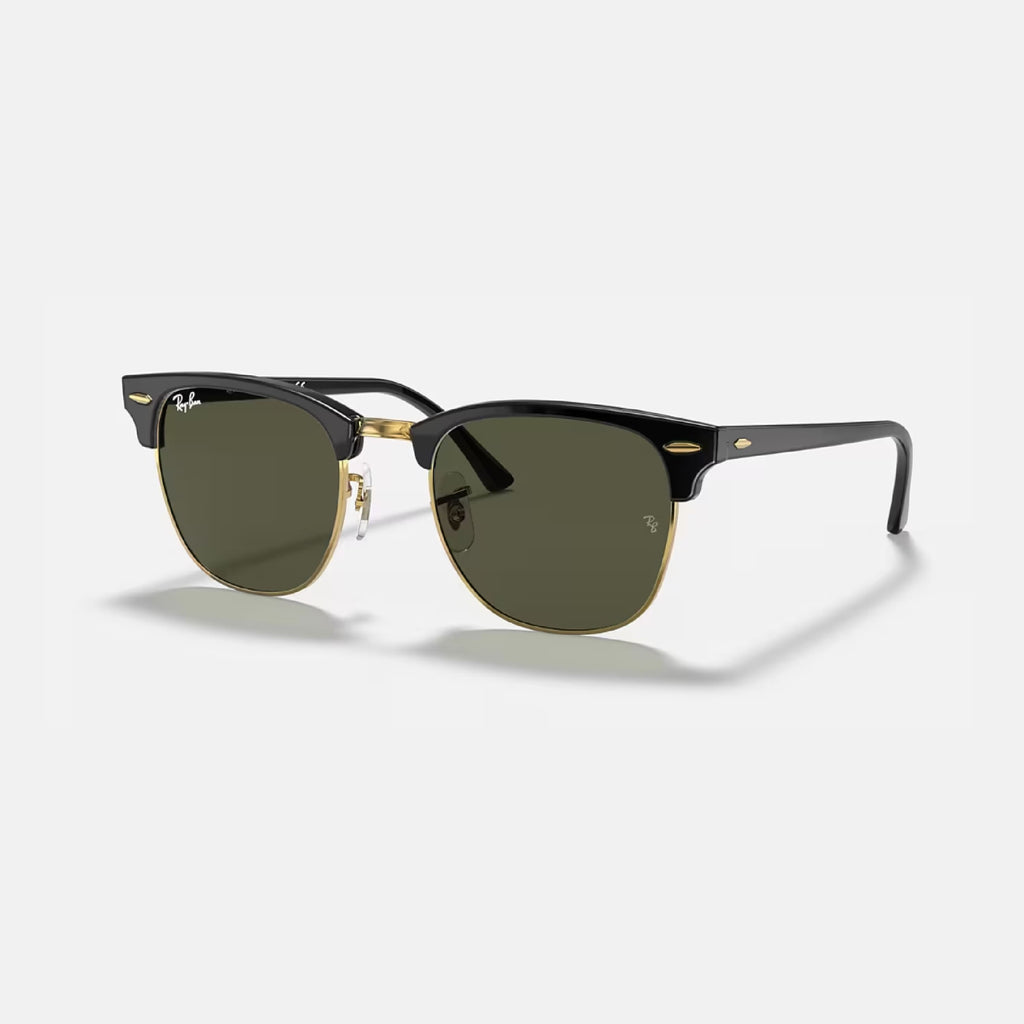 Clubmaster Negro Verde RB3016