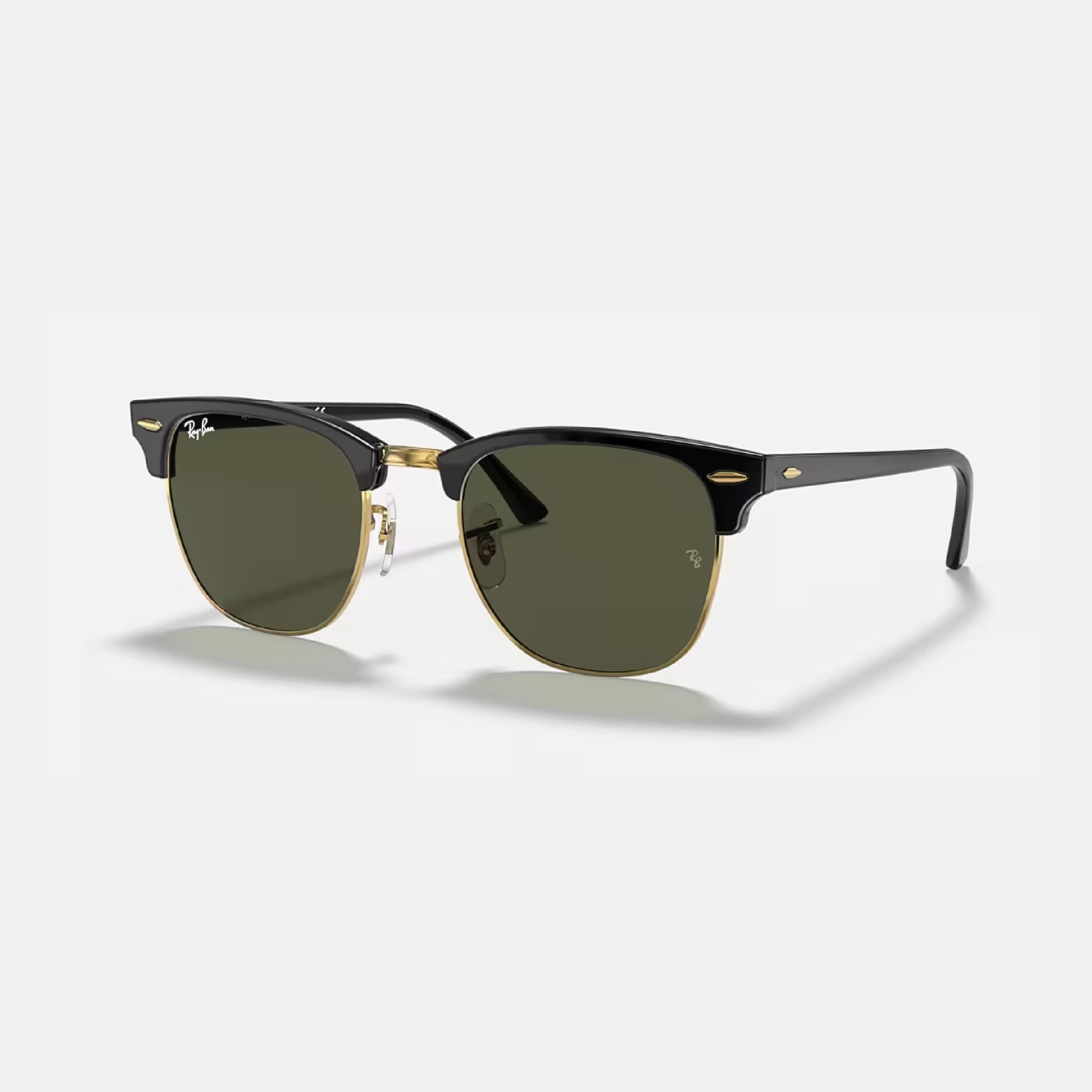 Clubmaster Negro Verde RB3016