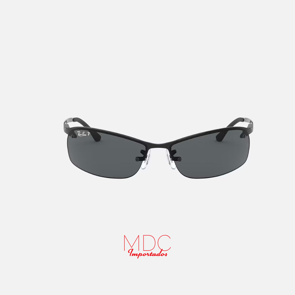 Top Bar Gunmetal Gris Liso Polarizado RB3183