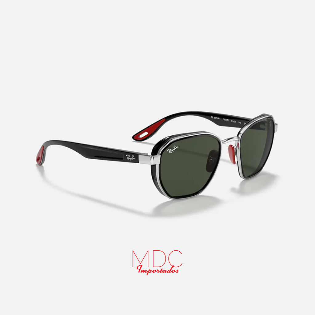 Ferrari Colecci�n Plateado Negro Verde RB3674M