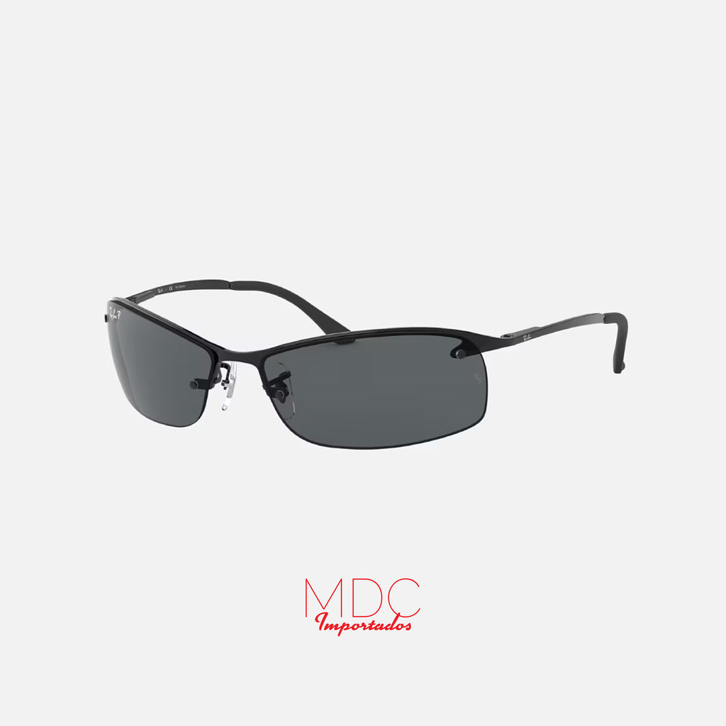 Top Bar Gunmetal Gris Liso Polarizado RB3183