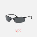 Top Bar Gunmetal Gris Liso Polarizado RB3183