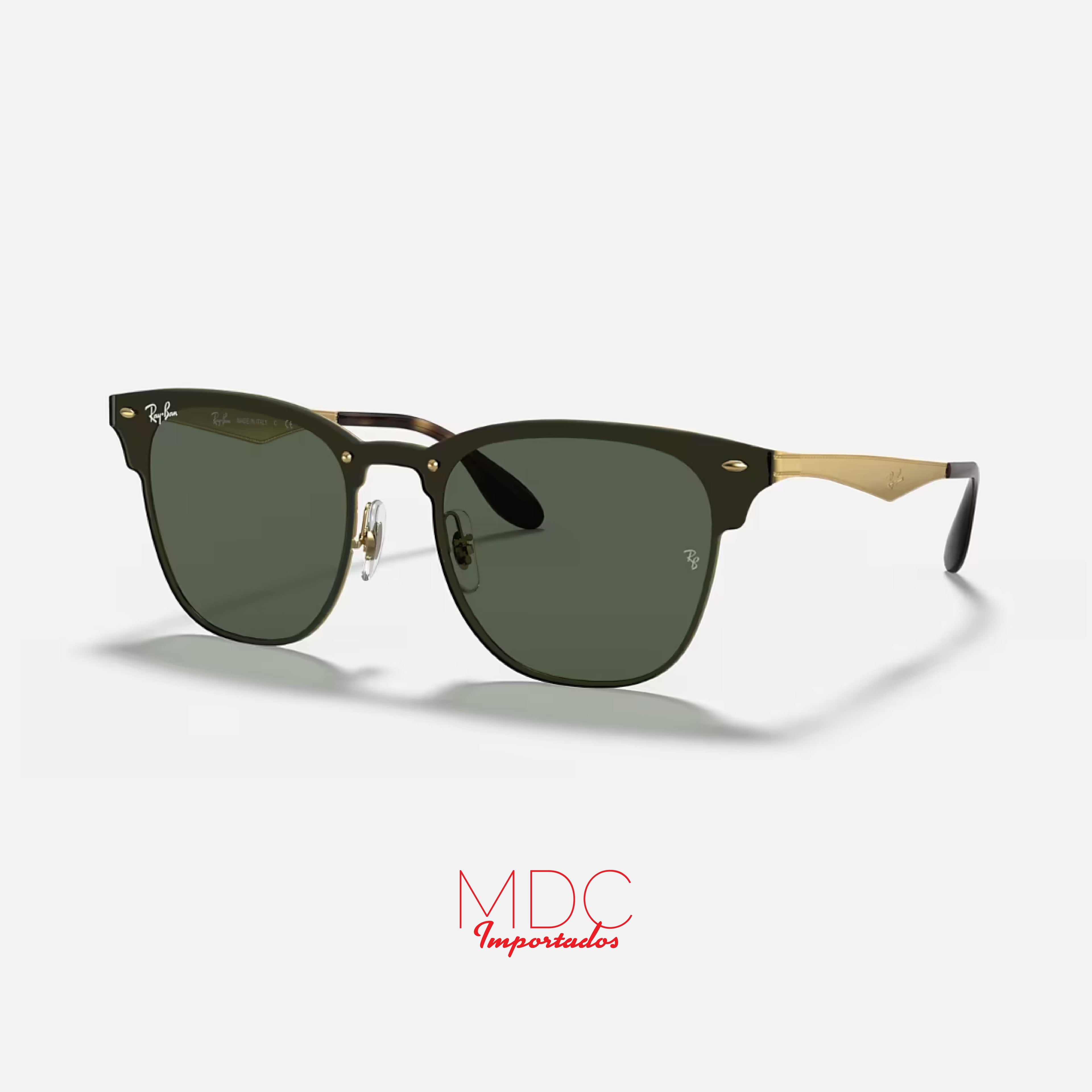 Clubmaster Blaze Dorado Verde RB3576