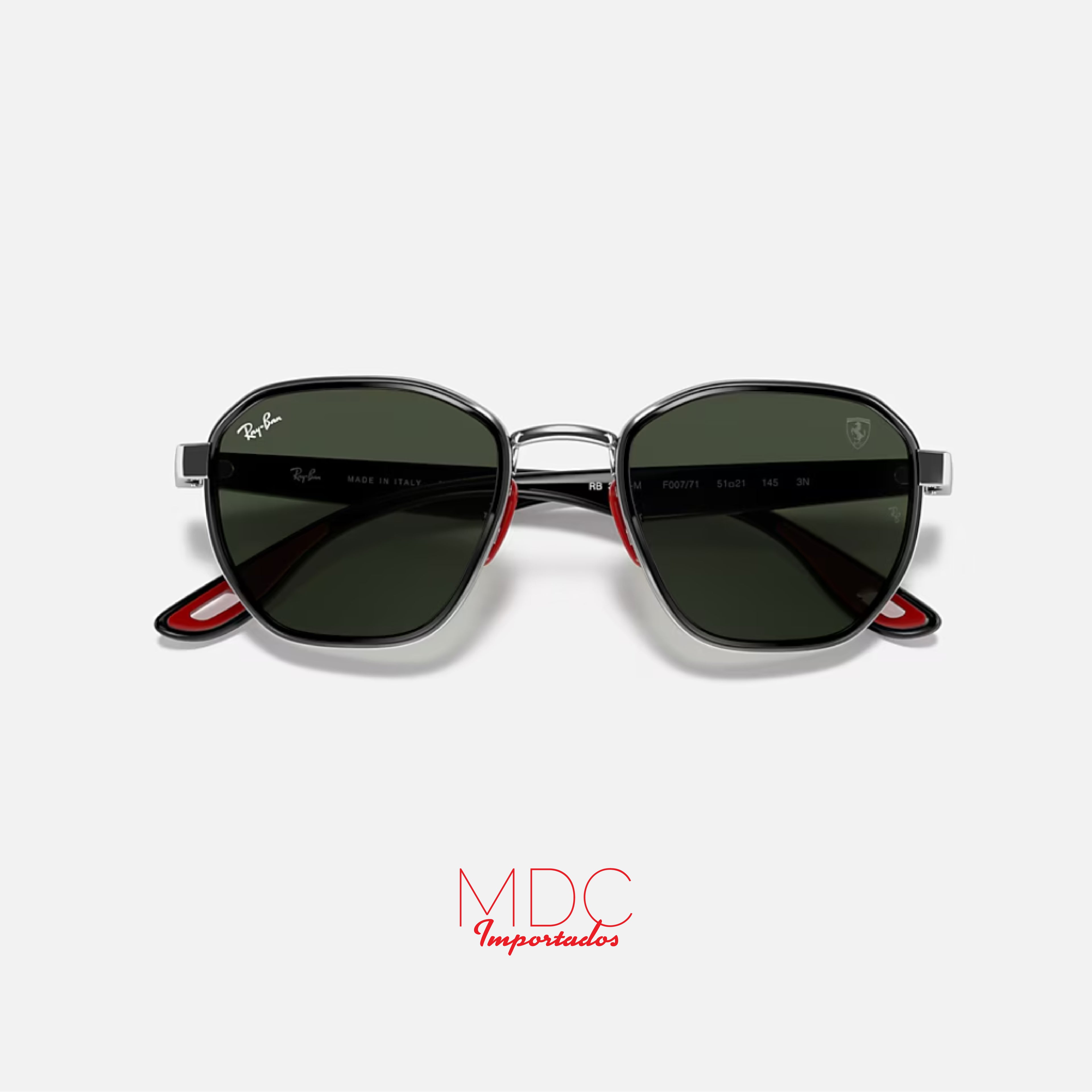 Ferrari Colecci�n Plateado Negro Verde RB3674M